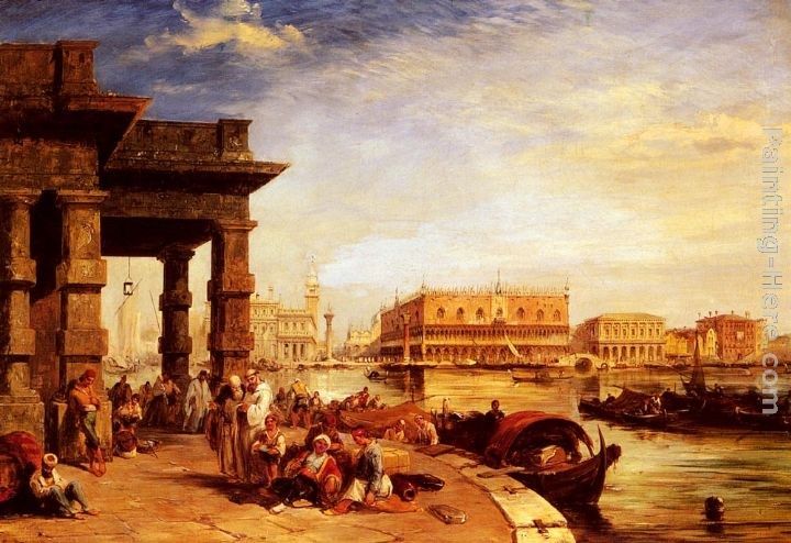 Edward Pritchett Looking To St Mark's Square From The Dogana